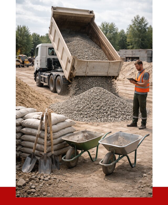 Доставка нерудных материалов в Новоуральске от 1225 руб. | ПРОНЕРУДНву