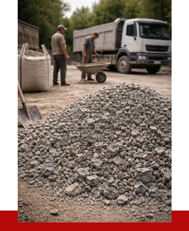 Гранитный щебень фракция 20-40 в Новоуральске от 3267 руб. ПРОНЕРУДНву