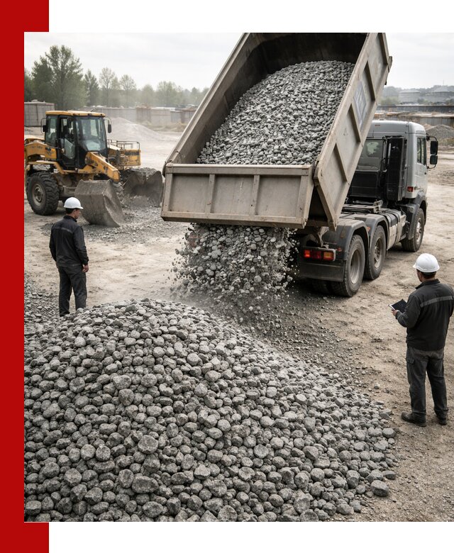 Доставка гранитного щебня фракции 20-40 в Новоуральске