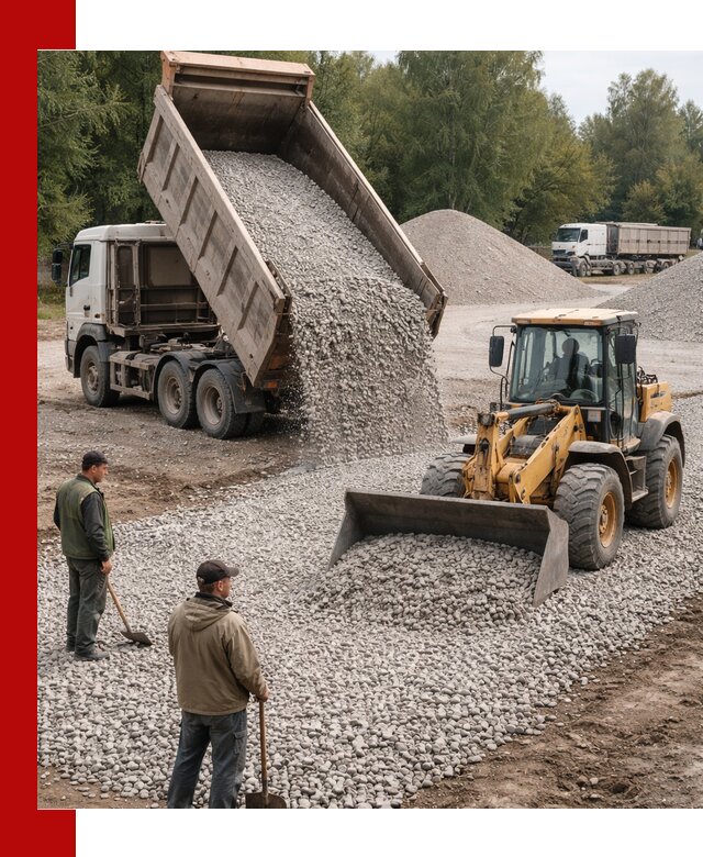 Купить гравийный щебень фракция 20-40 в Новоуральске с доставкой