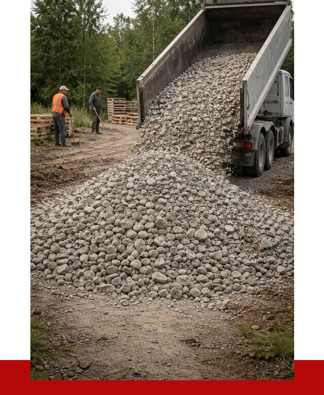 гравийный щебень фракция 70-120 в Новоуральске от 2501 р. ПРОНЕРУДНву