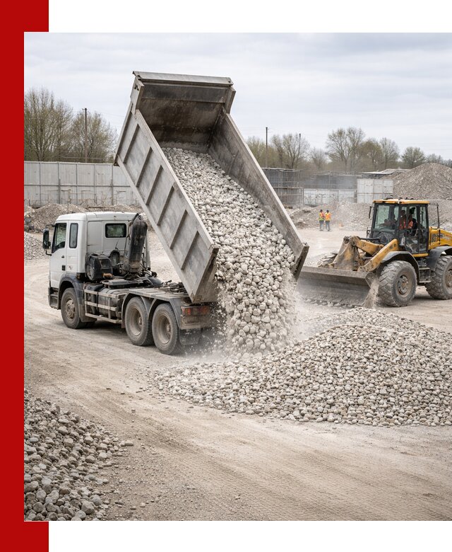 Доставка и продажа известнякового щебня в Новоуральске