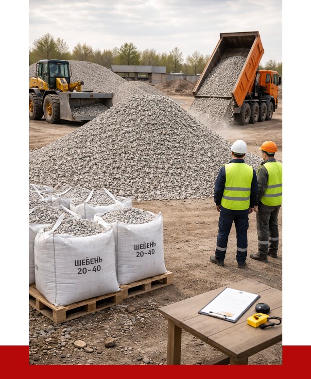 Известняковый щебень 20-40 в Новоуральске от 2144 р. ПРОНЕРУДНву