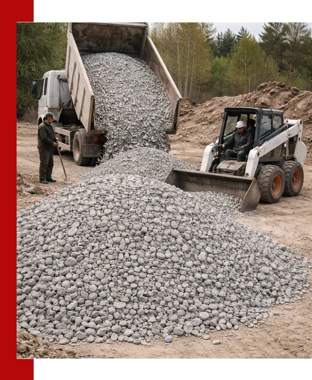 Доставка доломитового щебня в Новоуральске напрямую от карьера