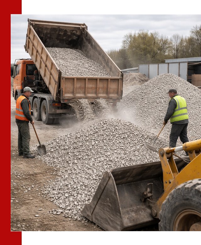 Доломитовый щебень фракции 5-20 с доставкой в Новоуральске