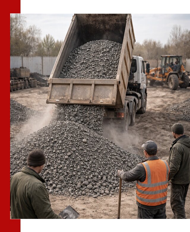 Доставка шлакового щебня в удобные сроки по выгодной цене в Новоуральске
