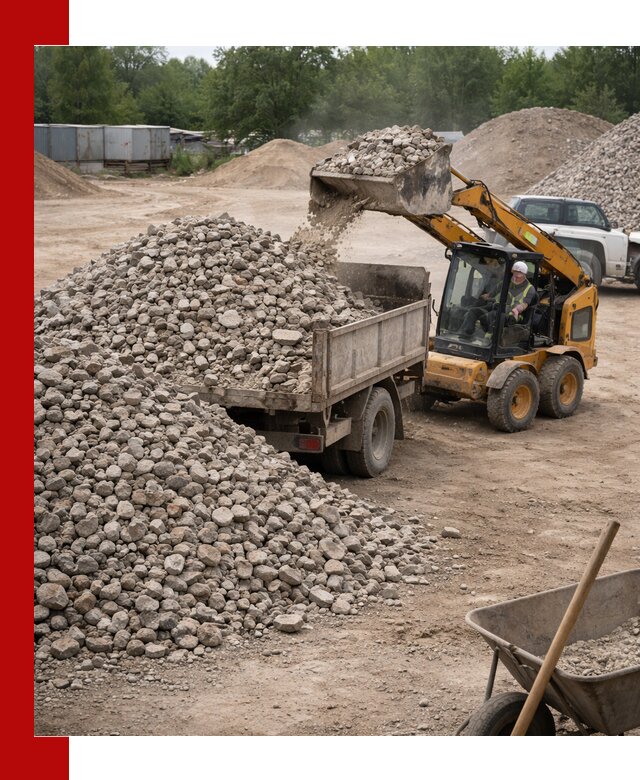 Доставка вторичного щебня в Новоуральске для строительных работ