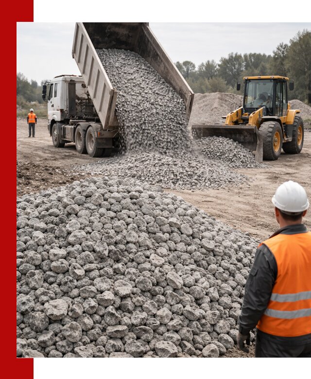 Доставка бетонного щебня фракции 20-40 в Новоуральске