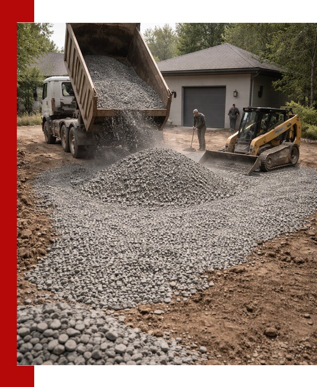 Щебень для парковки в Новоуральске: доставка и укладка качественного материала