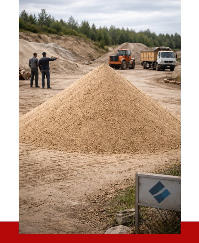 Карьерный песок навалом в Новоуральске от 1837 р. | ПРОНЕРУДНву