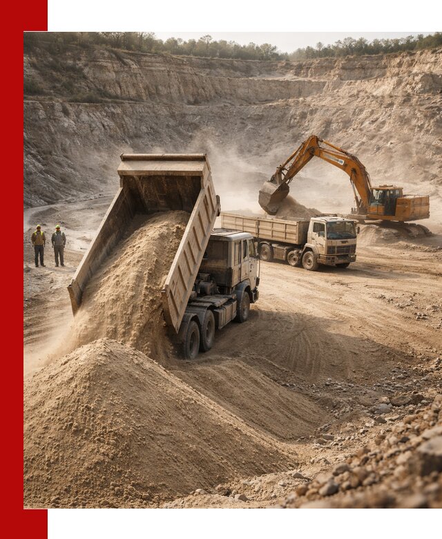 Карьерный песок навалом с доставкой в Новоуральске