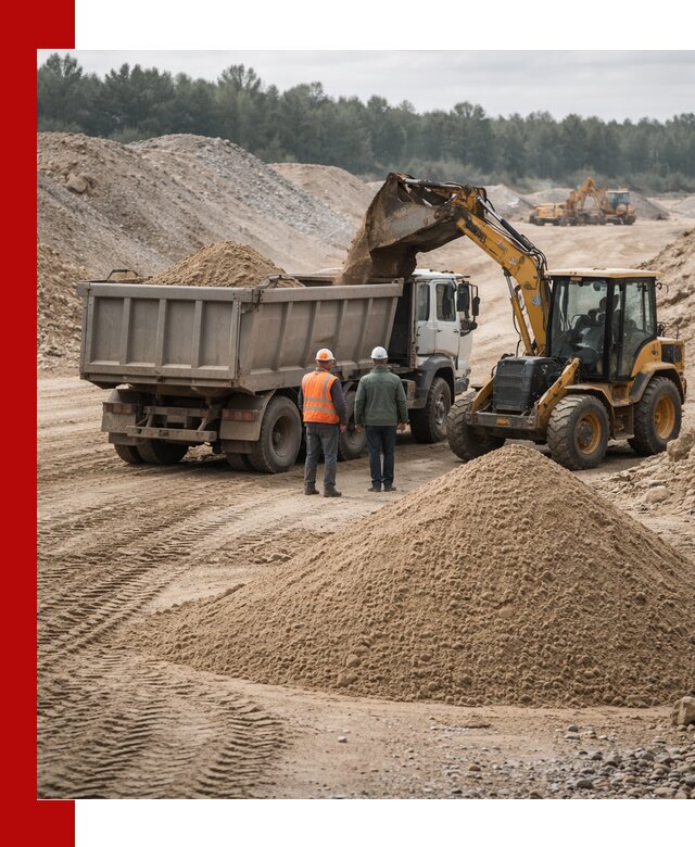 Карьерный среднезернистый песок с доставкой в Новоуральске