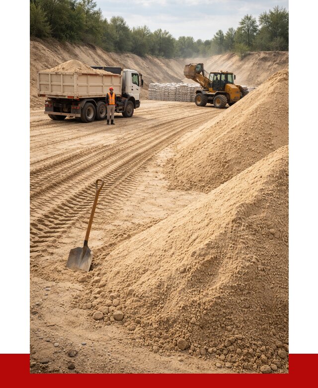 Карьерный песок мелкозернистый в Новоуральске от 9187 р. | ПРОНЕРУДНву