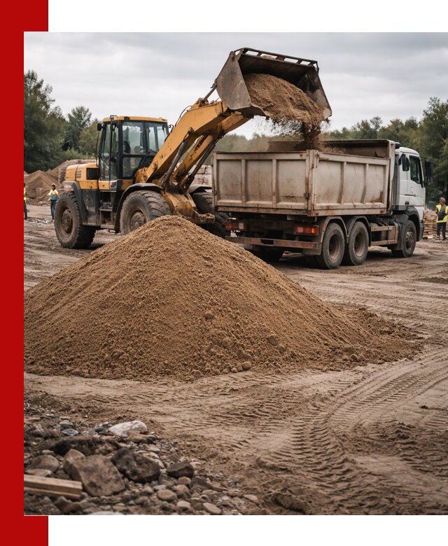 Доставка речного песка навалом в Новоуральске быстро и выгодно