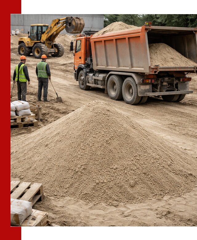 Доставка и продажа мытого речного песка в Новоуральске