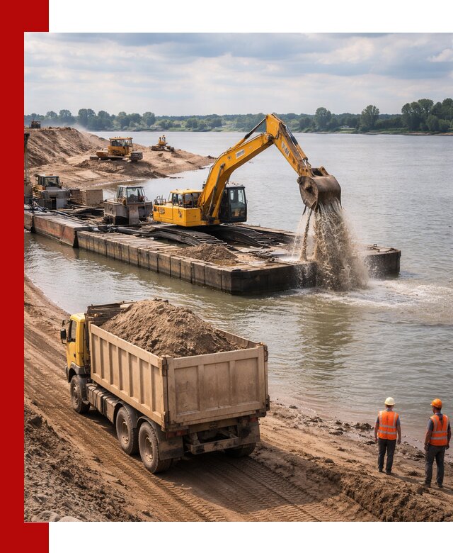 Намывной песок с доставкой в Новоуральске оптом и в розницу