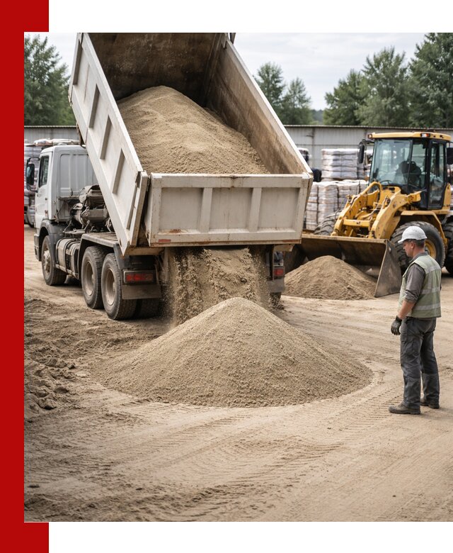 Поставка и доставка песка для бетона в Новоуральске