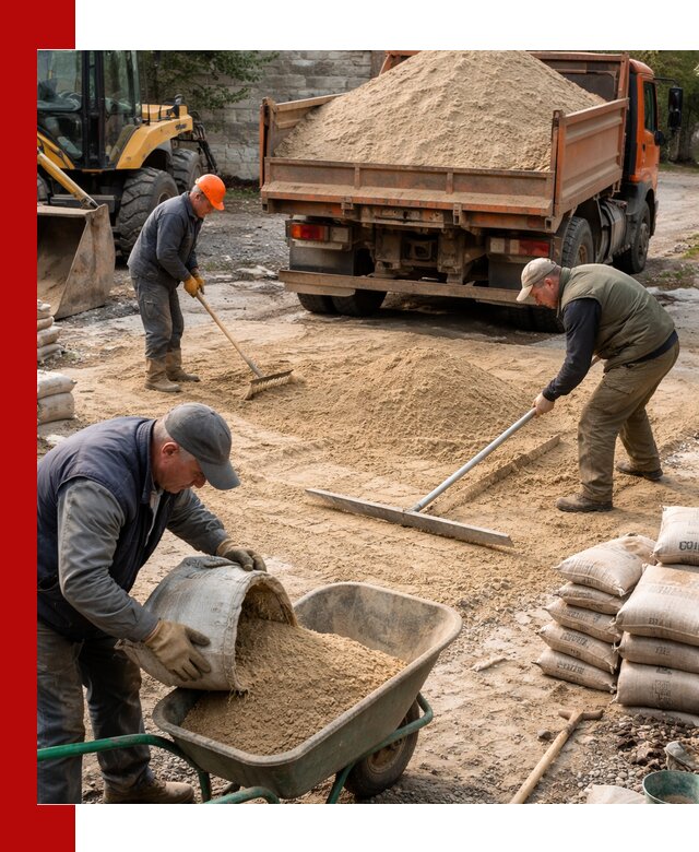 Поставка песка для стяжки в Новоуральске с быстрой доставкой