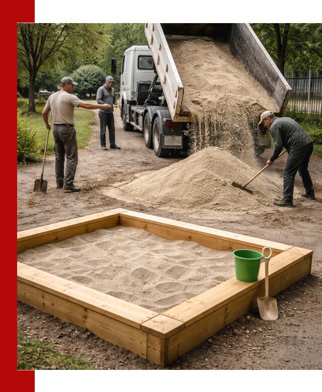 Песок для песочницы с доставкой в Новоуральске недорого и чистый