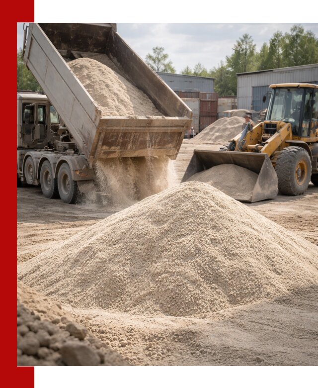 Кварцевый песок с доставкой в Новоуральске для строительных работ