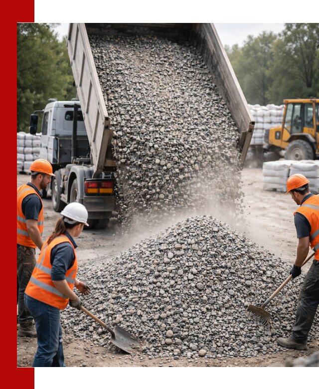 Доставка гравия и камня в Новоуральске оптом и в розницу