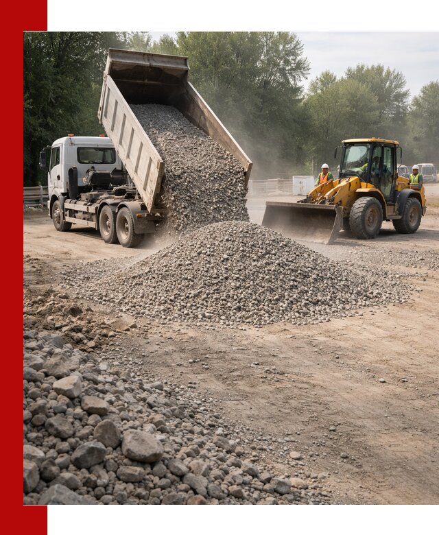 Гравий фракция 5–20 доставка в Новоуральске оптом и в розницу