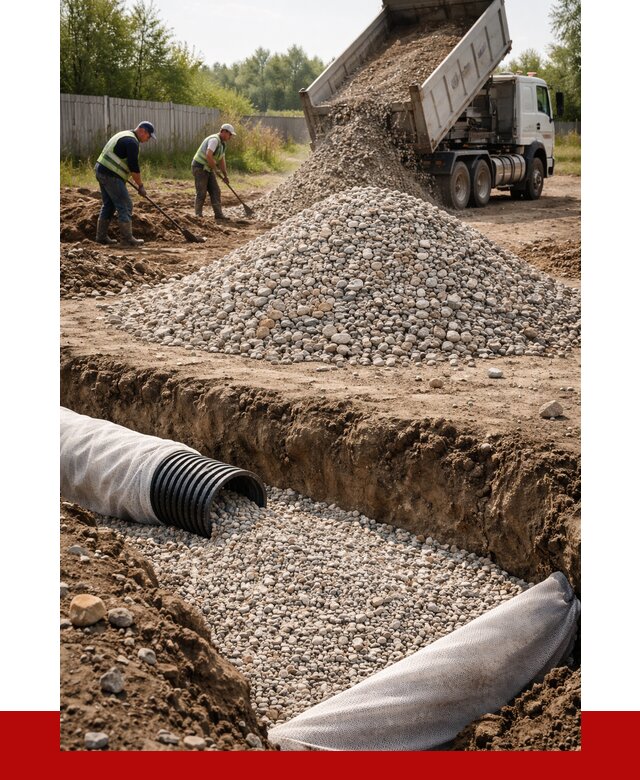 Гравий для дренажа в Новоуральске от 2246 р., доставка ПРОНЕРУДНву