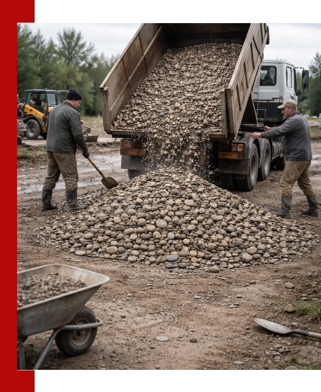 Доставка гальки речной оптом и в розницу в Новоуральске