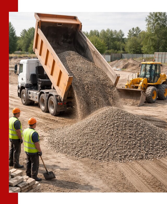 Доставка щебёночно-песчаной смеси ЩПС С7 в Новоуральске