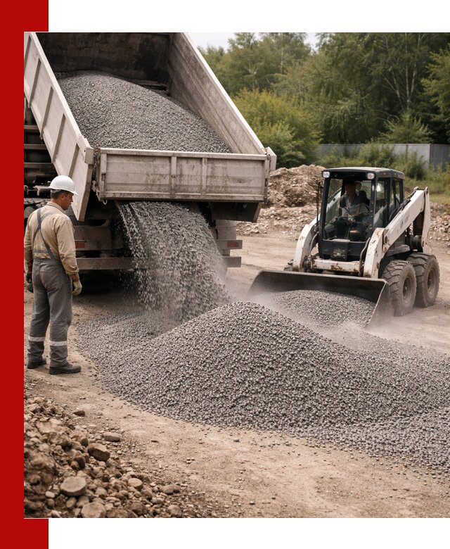 Доставка гравийного отсева 0-5 в Новоуральске оптом и в розницу