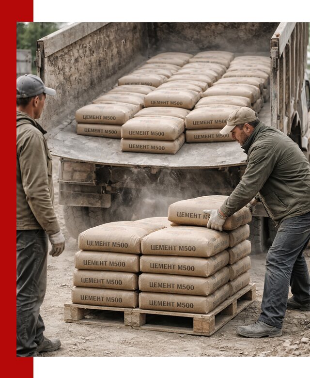 Цемент М500 с доставкой самосвалом в Новоуральске