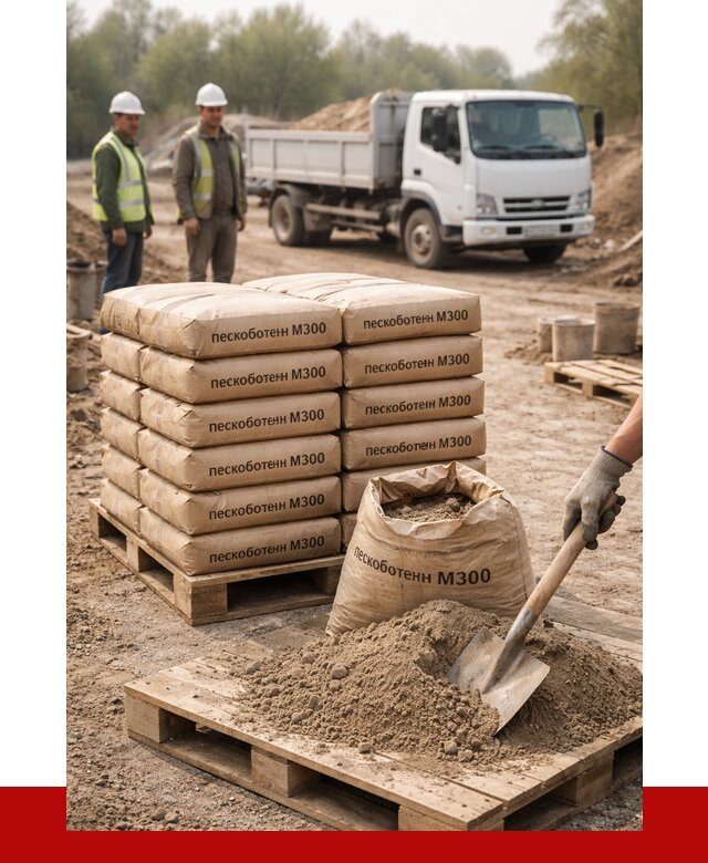 Пескобетон М300 в Новоуральске с доставкой от 4747 р. за куб | ПРОНЕРУДНву