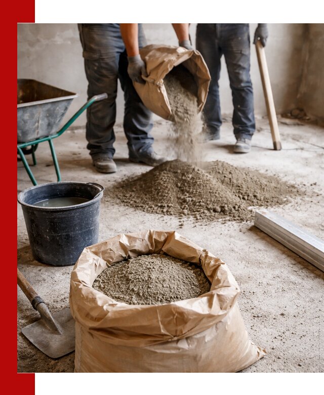 Доставка сухой смеси для стяжки в Новоуральске