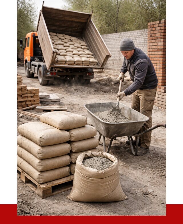 Купить сухую смесь для кладки в Новоуральске от 1225 р. | ПРОНЕРУДНву