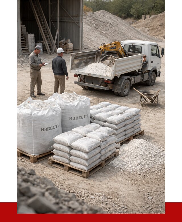 Известь строительная в Новоуральске с доставкой от 4287 р. | ПРОНЕРУДНву