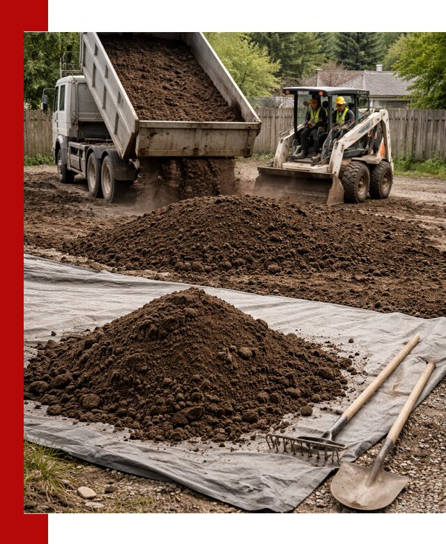 Грунт для отсыпки участка с доставкой в Новоуральске