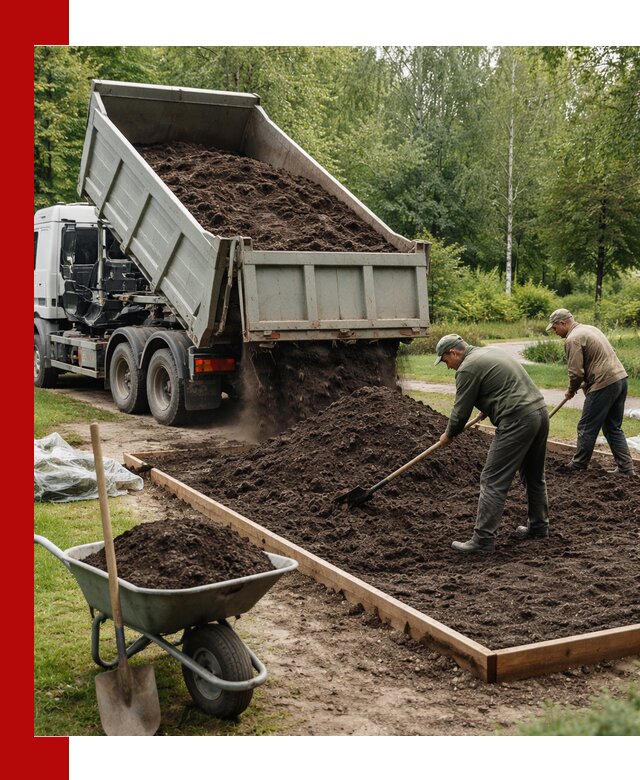 Доставка грунта для озеленения и благоустройства в Новоуральске