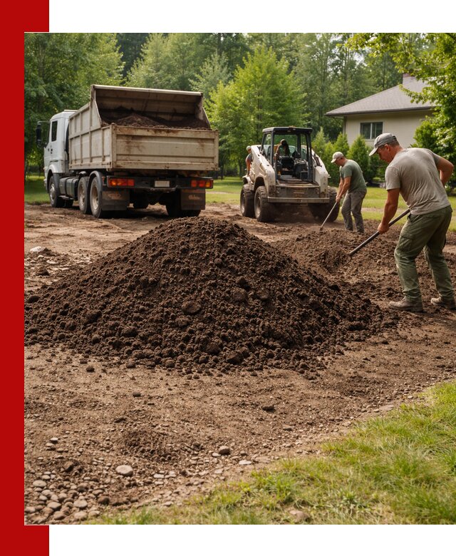 Доставка и укладка грунта для газона в Новоуральске