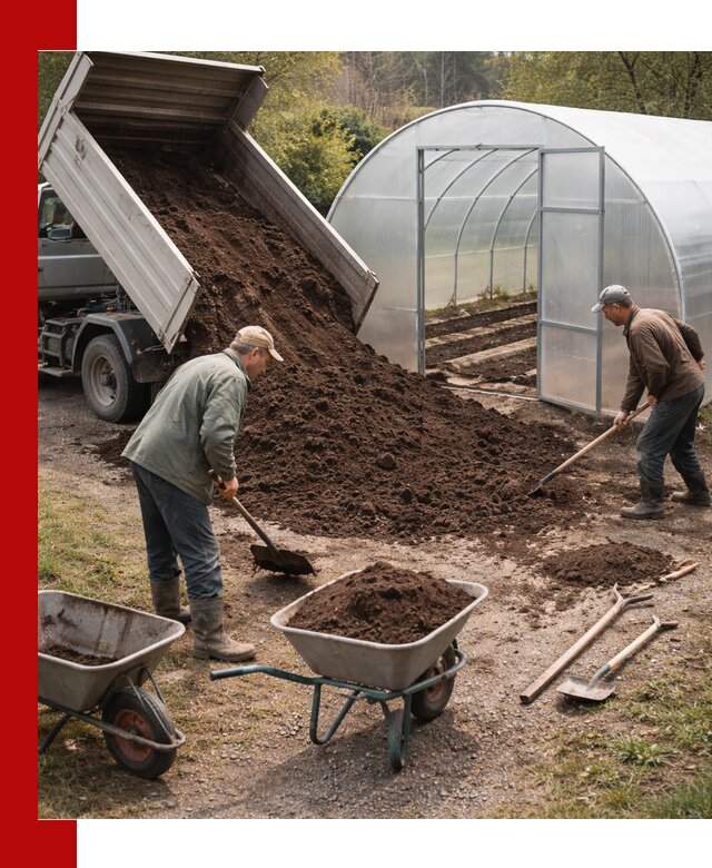 Грунт для теплицы с доставкой в Новоуральске — плодородный субстрат под растения