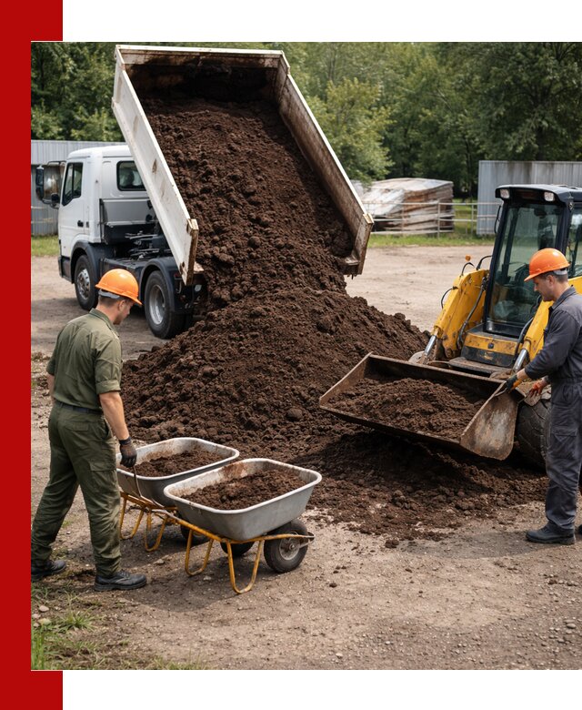 Доставка торфо-земляной смеси в Новоуральске для огорода и ландшафта