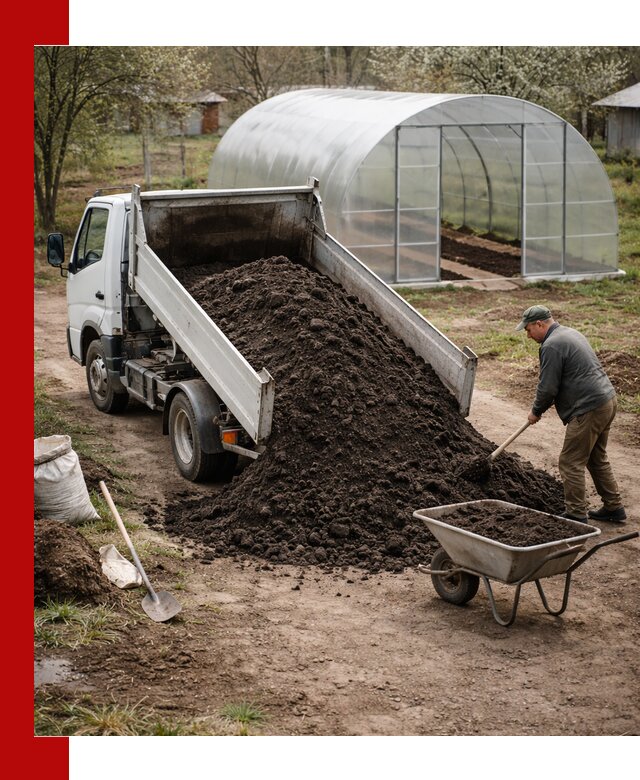 Чернозем для теплицы с доставкой в Новоуральске