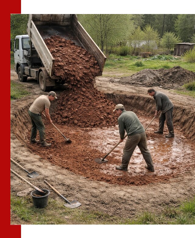 Купить качественную глину для пруда в Новоуральске
