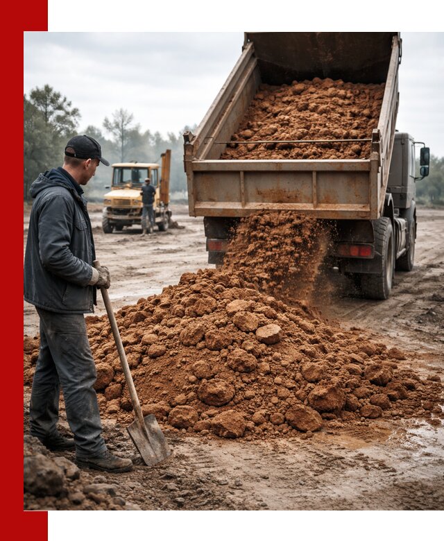 Глина для засыпки в Новоуральске с доставкой самосвалами
