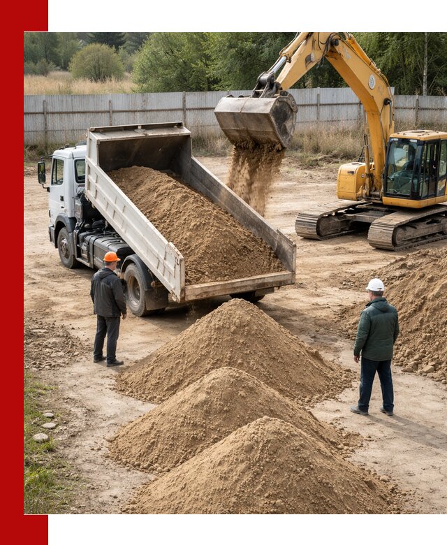 Доставка супеси вагонными и автопартиями в Новоуральске