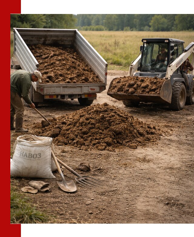 Доставка конского навоза в Новоуральске с разгрузкой и доставкой на объект