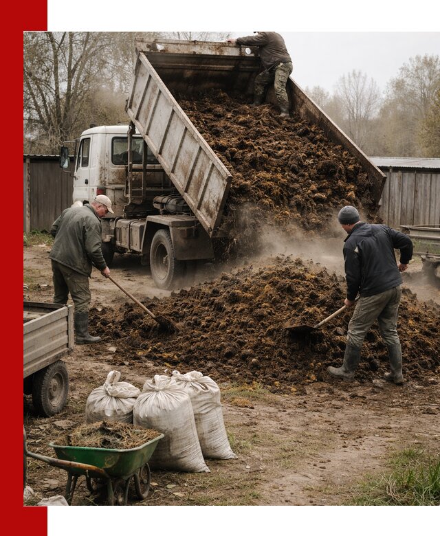 Доставка коровьего навоза самосвалом в Новоуральске