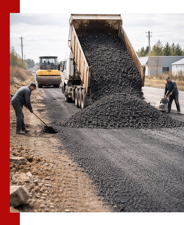 Асфальтовая крошка для дорог в Новоуральске — поставка и доставка