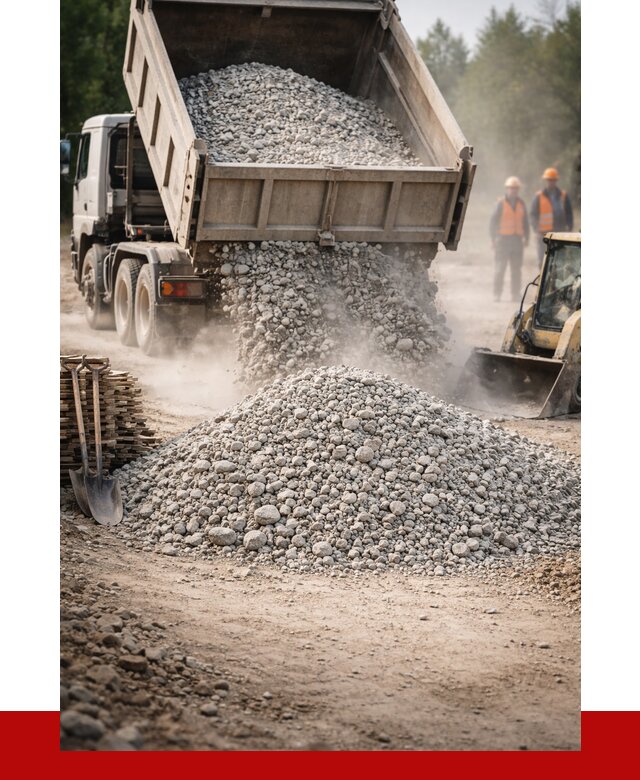 Купить дробленый бетон в Новоуральске от 1735 р./куб | ПРОНЕРУДНву