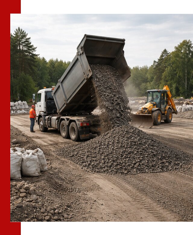 Доставка дробленого асфальта в Новоуральске для дорожных работ