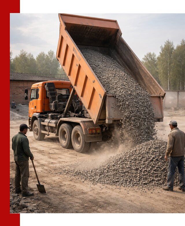 Доставка самосвалом 20 м3 в Новоуральске быстро и надежно